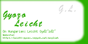 gyozo leicht business card